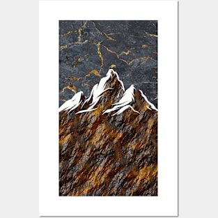 Mountains Nature Pattern Posters and Art